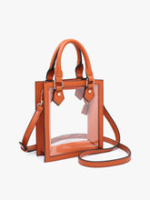 Load image into Gallery viewer, Elise Clear Rectangle Crossbody -Orange

