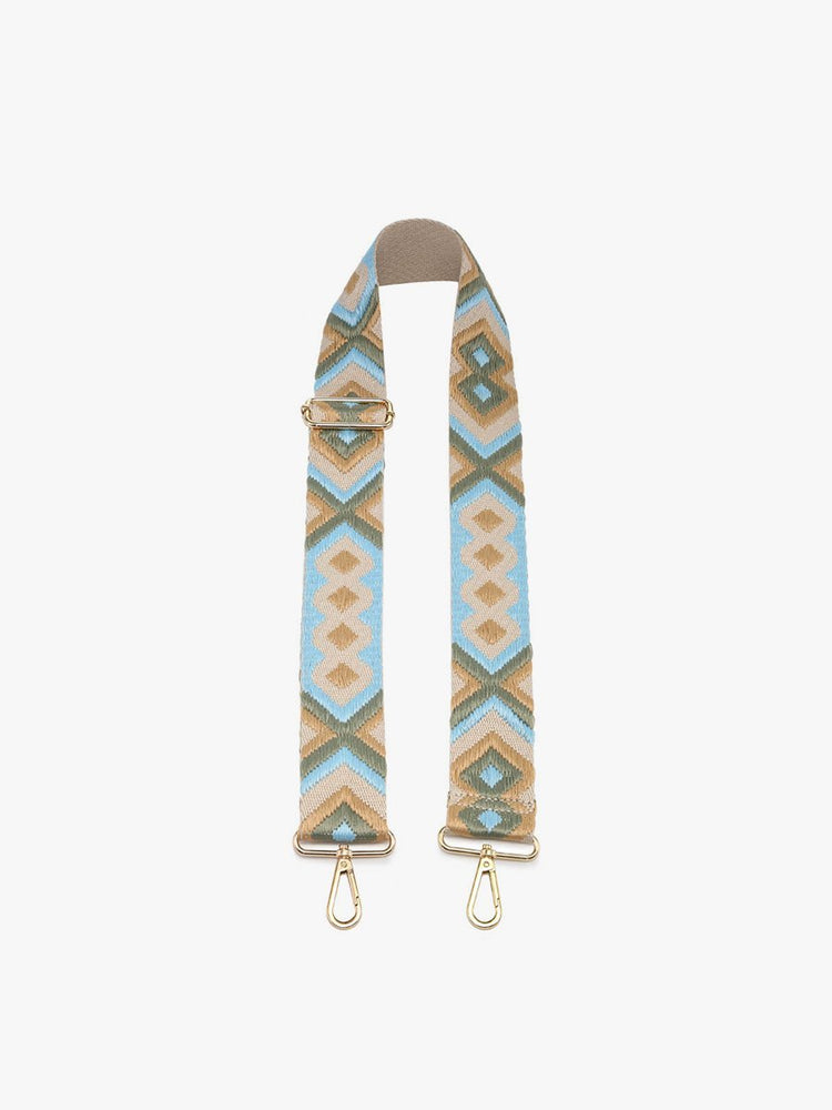 Bohemian Guitar Strap -Sage/Aqua