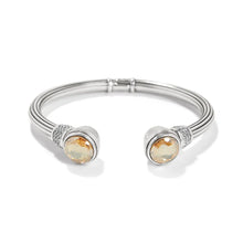 Load image into Gallery viewer, Brighton Meridian Aurora Petite Hinge Bangle -Silver/Golden
