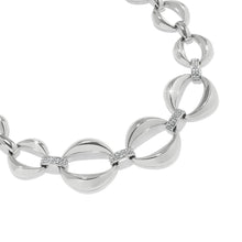 Load image into Gallery viewer, Brighton Meridian Classic Crescent Link Necklace -Silver

