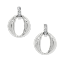Load image into Gallery viewer, Brighton Meridian Classic Crescent Post Drop Earrings -Silver
