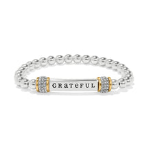 Load image into Gallery viewer, Brighton Grateful Two Tone Stretch Bracelet
