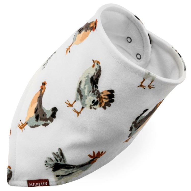 MilkBarn Kerchief Bib -Chicken