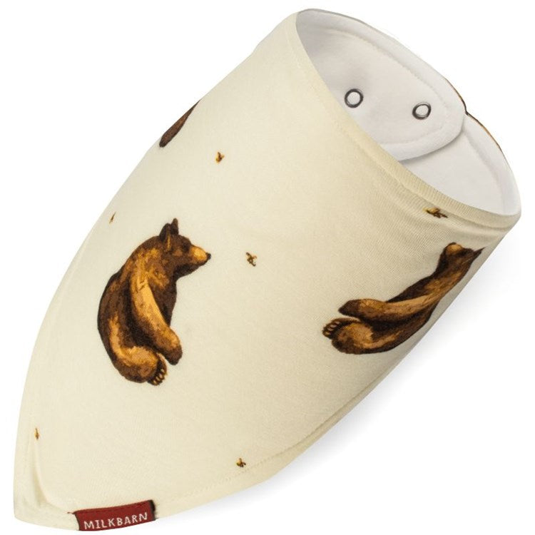 MilkBarn Kerchief Bib -Honey Bear