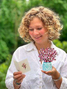 Flower Bouquet Card -Cherry Blossoms