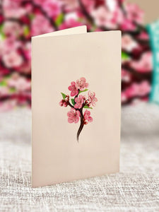 Flower Bouquet Card -Cherry Blossoms