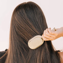 Load image into Gallery viewer, Teleties Mini Detangler Hair Brush for Medium Hair –Tan
