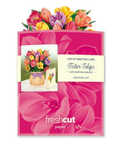 Load image into Gallery viewer, Flower Bouquet Card -Festive Tulips
