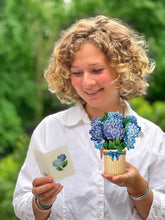 Load image into Gallery viewer, Flower Bouquet Card -Nantucket Hydrangeas
