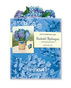 Flower Bouquet Card -Nantucket Hydrangeas