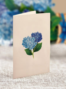 Flower Bouquet Card -Nantucket Hydrangeas