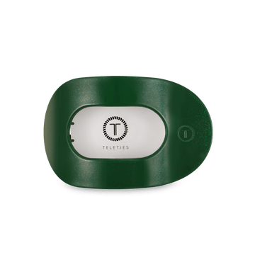 Teleties Flat Round Clips -Good Green