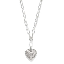Load image into Gallery viewer, Brighton Mosaic Heart Two Tone Necklace
