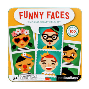 On-the-Go Magnetic Play Set -Funny Faces