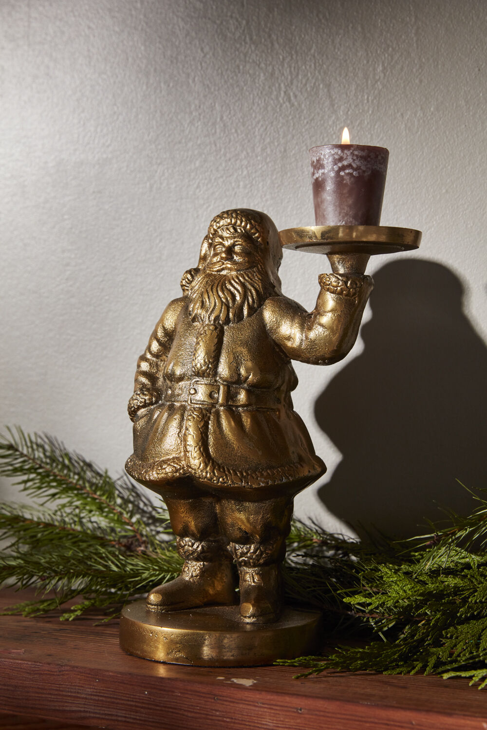 Antique Gold Jolly Saint Nick