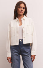 Load image into Gallery viewer, Z Supply All Day Cropped Denim Jacket -Bone
