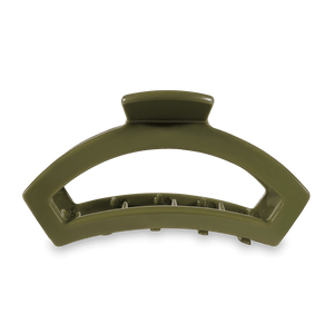 Teleties Open Hair Clips -Olive