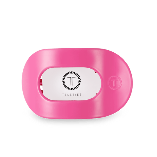 Teleties Flat Round Clips -Paradise Pink