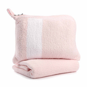 Kashwere Travel Blanket -Pink Stripe