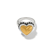 Load image into Gallery viewer, Brighton Pretty Tough Bold Heart Two Tone Ring
