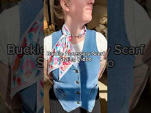 Load and play video in Gallery viewer, Accessory Scarf Buckle -Silver
