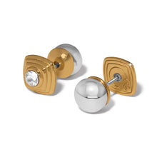Load image into Gallery viewer, Brighton Meridian Etage II Square Post Earrings
