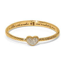 Load image into Gallery viewer, Brighton Celestia Heart Hinged Bangle -Gold
