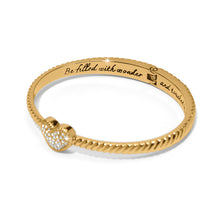 Load image into Gallery viewer, Brighton Celestia Heart Hinged Bangle -Gold
