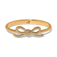 Load image into Gallery viewer, Brighton Illumina Bow Hinged Bangle -Gold
