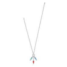Load image into Gallery viewer, Brighton Sun &amp; Sea Fish Trio Charm Necklace
