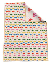 Load image into Gallery viewer, Reversible Microfiber Hand Towel -Ribbon Bloom

