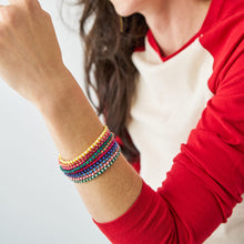 Load image into Gallery viewer, Sage Two Tone 10 Strand Beaded Bracelet Set -Multicolor
