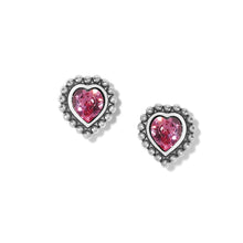 Load image into Gallery viewer, Brighton Shimmer Heart Mini Post Earrings
