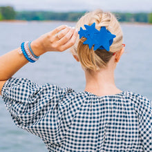 Load image into Gallery viewer, Teleties Shooting Star Flat Hair Clip -Blue
