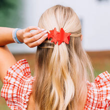 Load image into Gallery viewer, Teleties Shooting Star Flat Hair Clip -Red
