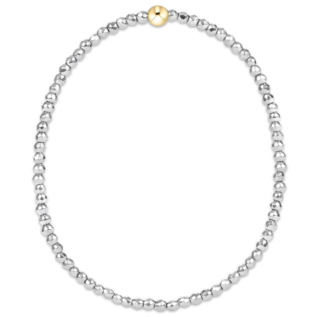 enewton Extends Silver Faceted Hematite Bracelet -2mm