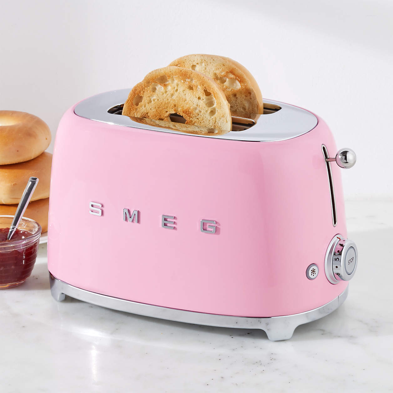 Smeg Toaster 2 Slice -Pink – Mint Juleps Shop