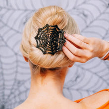 Load image into Gallery viewer, Teleties Spider Web Flat Hair Clip
