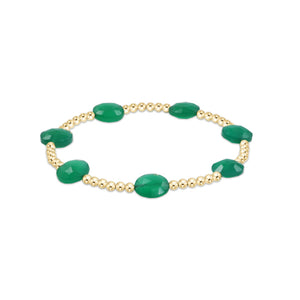 enewton Admire Gold Bead Bracelet -Green Onyx