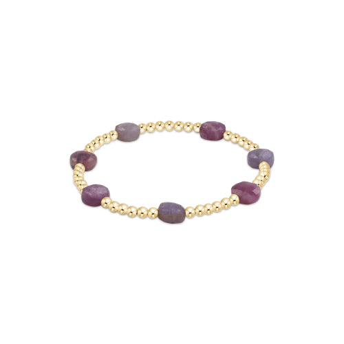 enewton Admire Gold Bead Bracelet -Ruby