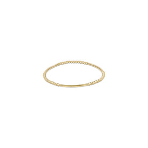 enewton Bliss Bar Pattern Bead Bracelet -Gold -2.5mm