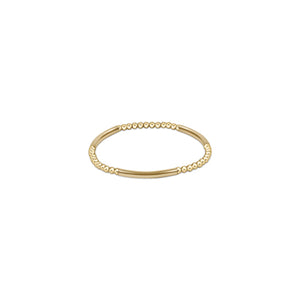 enewton Bliss Bar Pattern Bead Bracelet -Gold -3mm