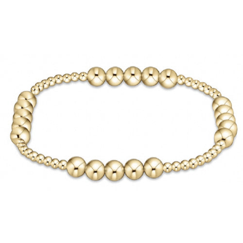 enewton Classic Beaded Blissful Bracelet -Gold -2.5mm 5mm