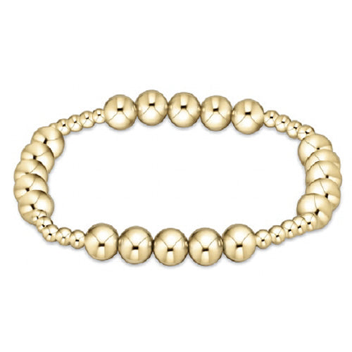 enewton Classic Beaded Blissful Bracelet -Gold -3mm 6mm