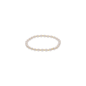 enewton Classic Grateful Bead Bracelet -Gold -4mm Pearl