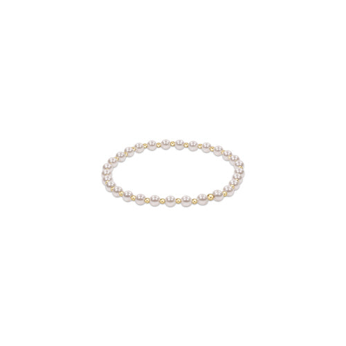 enewton Classic Grateful Bead Bracelet -Gold -4mm Pearl