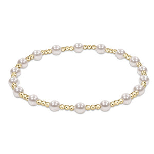 enewton Extends Classic Sincerity Bead Bracelet -Gold -4mm Pearl