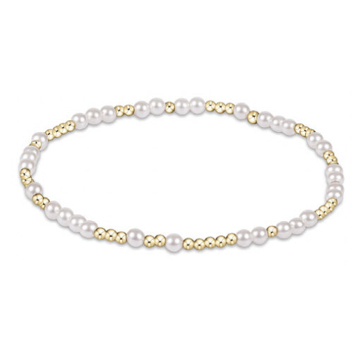 enewton Hope Unwritten Bracelet -Gold -3mm Pearl