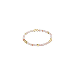 enewton Worthy Pattern Bead Bracelet -3mm -Pink Opal