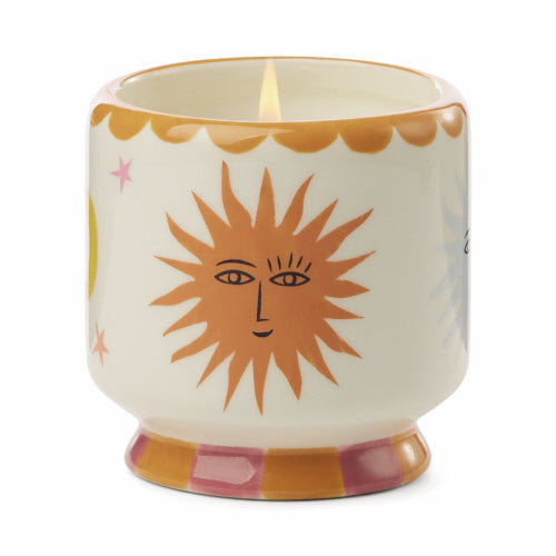 A Dopo Handpainted Candle -Sun w/ Orange Blossom